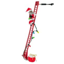 43 In. Super Climbing Santa - African American Santa -Christmas Decor Shop mr christmas christmas figurines 37265 c3 1000