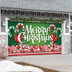7 Ft. X 16 Ft. Christmas Candy Christmas Garage Door Decor Mural For Double Car Garage 11 7 Ft. X 16 Ft. Christmas Candy Christmas Garage Door Decor Mural For Double Car Garage -Christmas Decor Shop my door decor christmas garage door decorations 285905xmas 004 1f 1000