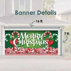 7 Ft. X 16 Ft. Christmas Candy Christmas Garage Door Decor Mural For Double Car Garage 10 7 Ft. X 16 Ft. Christmas Candy Christmas Garage Door Decor Mural For Double Car Garage -Christmas Decor Shop my door decor christmas garage door decorations 285905xmas 004 4f 1000