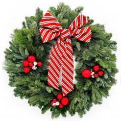 22 In. Candy Cane Wreath