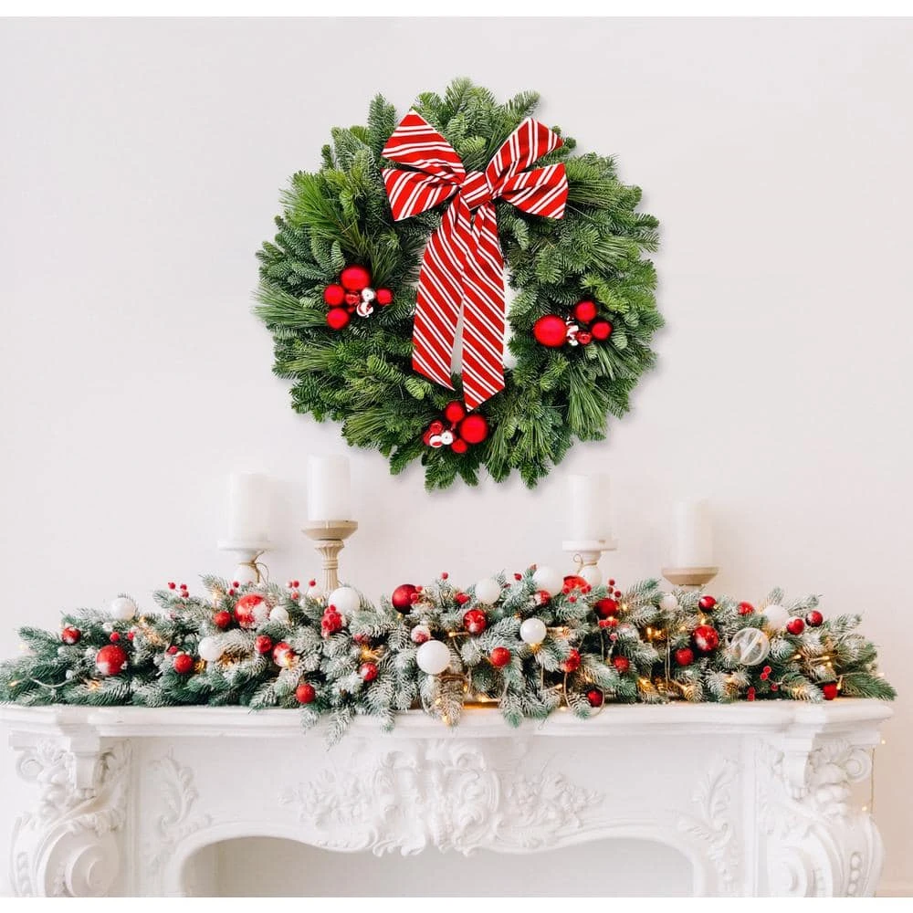 22 In. Candy Cane Wreath 4 22 In. Candy Cane Wreath - Image 2