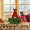 5 In. Noble Fir DIY Red Lantern Arrangement Kit -Christmas Decor Shop national plant network fresh christmas plants hd1862 64 1000