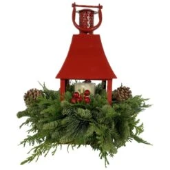 5 In. Noble Fir DIY Red Lantern Arrangement Kit -Christmas Decor Shop national plant network fresh christmas plants hd1862 c3 1000