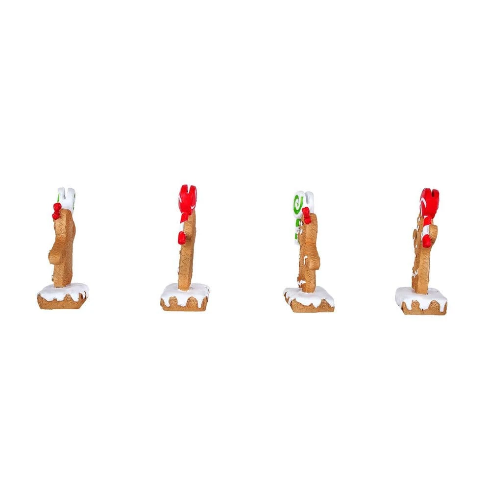 Four Piece 2 In. Gingerbread Cookie Card Holders 6 Four Piece 2 In. Gingerbread Cookie Card Holders - Image 4