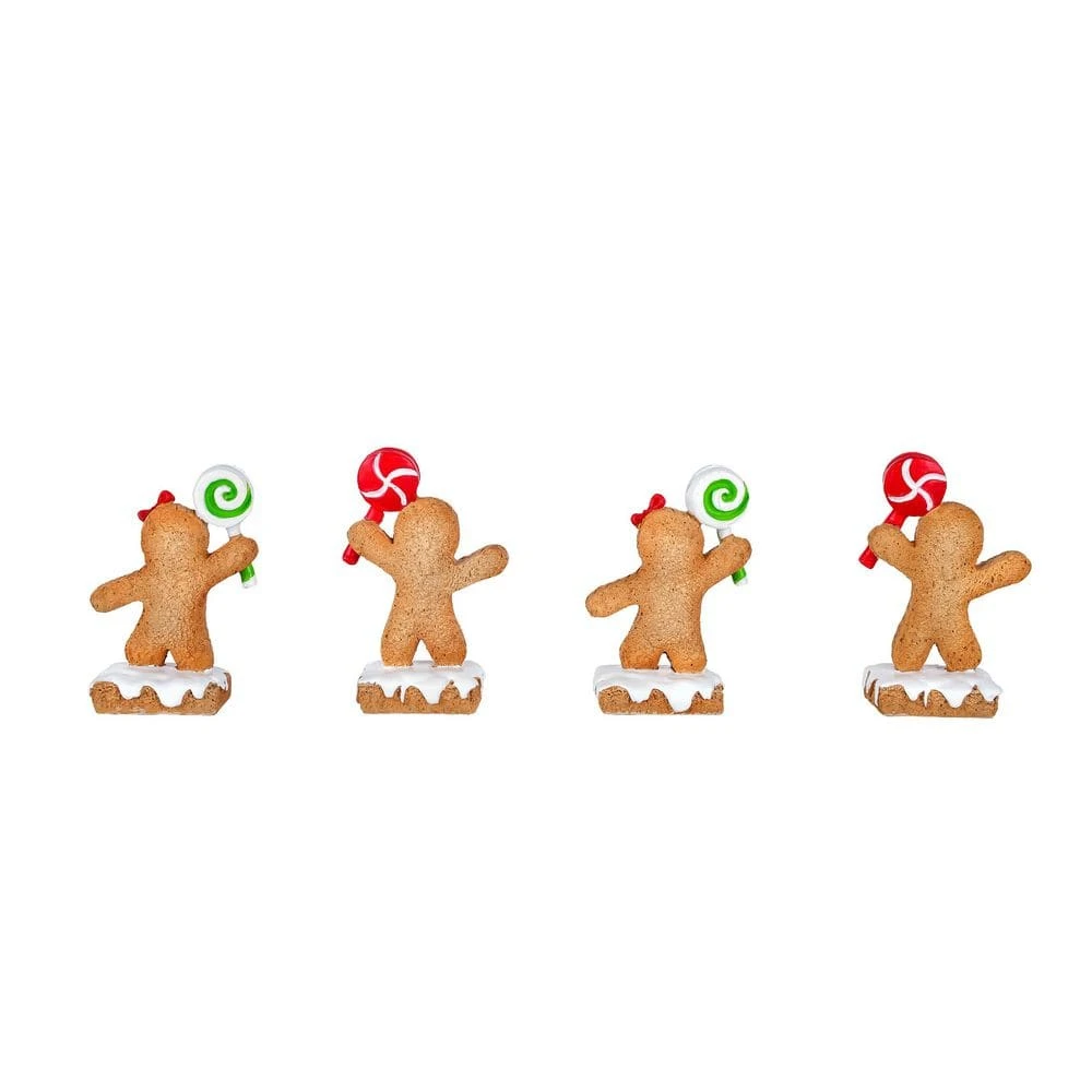 Four Piece 2 In. Gingerbread Cookie Card Holders 7 Four Piece 2 In. Gingerbread Cookie Card Holders - Image 5