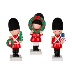 10 In. Christmas Soldier Holding Wreath -Christmas Decor Shop national tree company christmas figurines frt75 p213107z1 44 1000