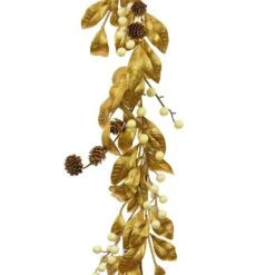 9 Ft. HGTV Home Collection Metallic Gold Laurel Garland 7 9 Ft. HGTV Home Collection Metallic Gold Laurel Garland -Christmas Decor Shop national tree company christmas garland hgtdl87 x22691g c3 1000