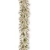 9 Ft. Snowy Sheffield Spruce Artificial Christmas Garland With Twinkly LED Lights -Christmas Decor Shop national tree company christmas garland pesl3 300t 9b s 64 1000