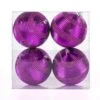 4-Piece Shatterproof Swirling Purple Ornaments 2 4-Piece Shatterproof Swirling Purple Ornaments -Christmas Decor Shop national tree company christmas ornament sets frt100 ah112604 64 1000