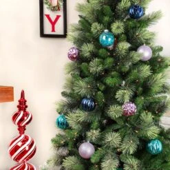 13 In. Purple Xmas Ball Decor Set -Christmas Decor Shop national tree company christmas ornament sets frt100 ah112616 1f 1000