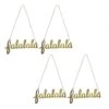 9 In. HGTV Home Collection "Falalala" Metal Ornament Set -Christmas Decor Shop national tree company christmas ornament sets hgtse96 gch040a 64 1000