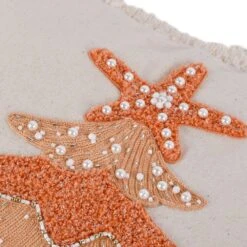 18 In. HGTV Home Collection Coastal Christmas Pillow -Christmas Decor Shop national tree company christmas textiles hgt93 tcc25684a 4f 1000