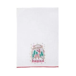 18 In. HGTV Home Collection Christmas Snow Globe Guest Towel (2-Pack) -Christmas Decor Shop national tree company christmas textiles hgtdd94 20348kt 4f 1000