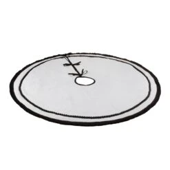 52 In. HGTV Home Collection White Tree Skirt With Black Trim -Christmas Decor Shop national tree company christmas tree skirts hgt93 cts25028a 1f 1000