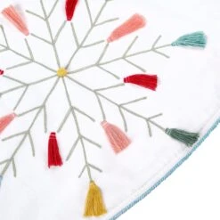 54 In. HGTV Home Collection Embroidered Boho Tree Skirt -Christmas Decor Shop national tree company christmas tree skirts hgt93 cts25047a 4f 1000