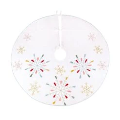 54 In. HGTV Home Collection Embroidered Boho Tree Skirt