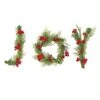 5 In. Red/Green HGTV Home Collection Evergreen JOY Hanging Wall Decoration -Christmas Decor Shop national tree company christmas wall decorations hgt97 z2551059a 64 1000