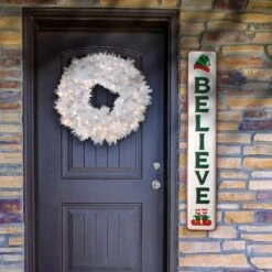 47 " Believe Vertical Holiday Wall Sign -Christmas Decor Shop national tree company christmas wall decorations rac im200138 1 e1 1000