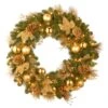 Decorative Collection Elegance Spruce 24 In. Artificial Wreath With Battery Operated Warm White LED Lights 1 Decorative Collection Elegance Spruce 24 In. Artificial Wreath With Battery Operated Warm White LED Lights -Christmas Decor Shop national tree company christmas wreaths dc13 109 24w b 64 1000