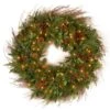 Decorative Collection Juniper Mix Pine 30 In. Artificial Wreath With Clear Lights -Christmas Decor Shop national tree company christmas wreaths dc13 113l 30w 1 64 1000