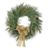 22 In. HGTV Home Collection Pre-Lit Black Tie Cedar Artificial Christmas Wreath -Christmas Decor Shop national tree company christmas wreaths hgt63 wr22led30 64 1000