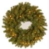 24 In. Norwood Fir Artificial Wreath With Clear Lights -Christmas Decor Shop national tree company christmas wreaths nf 24wlo 1 64 1000