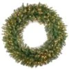 42 In. Norwood Fir Artificial Wreath With Clear Lights -Christmas Decor Shop national tree company christmas wreaths nf 42wlo 1 64 1000