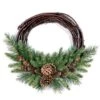 16 In. Artificial X 5 In. Artificial Pine Cone Grapevine Wreath -Christmas Decor Shop national tree company christmas wreaths pc 16gv 1 64 1000