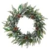 24 In. Artificial Mixed Leaf Christmas Wreath -Christmas Decor Shop national tree company christmas wreaths rac xq00153 1 64 1000