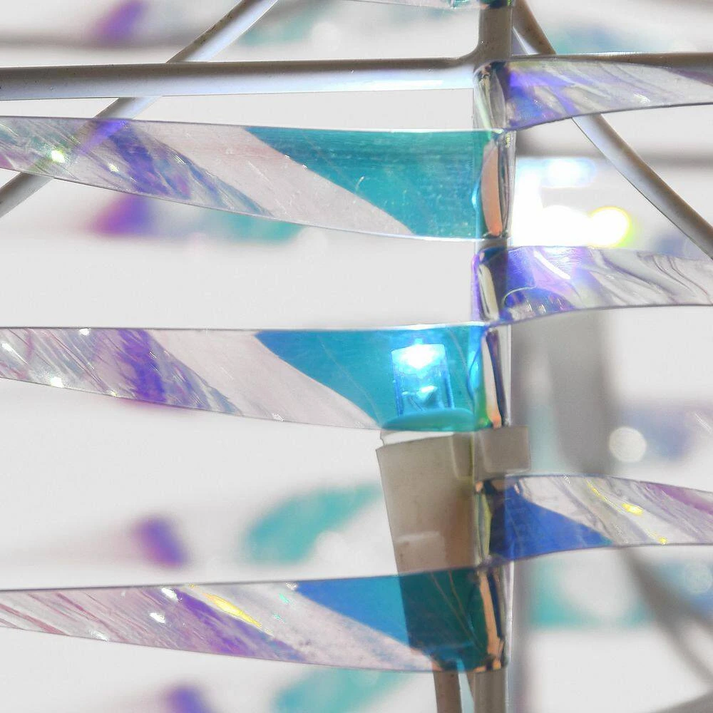 4 Ft. Pre-Lit Iridescent Snowman 4 4 Ft. Pre-Lit Iridescent Snowman - Image 2