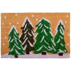 Winter Wonderland 24 In. X 36 In. Coir Door Mat
