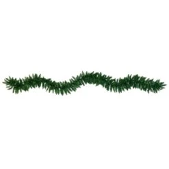 9 Ft. Battery Operated Pre-lit Artificial Christmas Pine Garland With 50 Warm White LED Lights -Christmas Decor Shop nearly natural christmas garland w1100 4f 1000