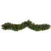 6 Ft. Pre-lit LED Colorado Fir Artificial Christmas Garland With 50 Multicolored LED Lights, Berries And Pinecones -Christmas Decor Shop nearly natural christmas garland w1298 64 1000