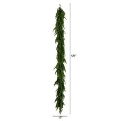 10 Ft. Artificial Real Touch Norfolk Island Pine Garland With Natural Look 9 10 Ft. Artificial Real Touch Norfolk Island Pine Garland With Natural Look -Christmas Decor Shop nearly natural christmas garland w1402 c3 1000
