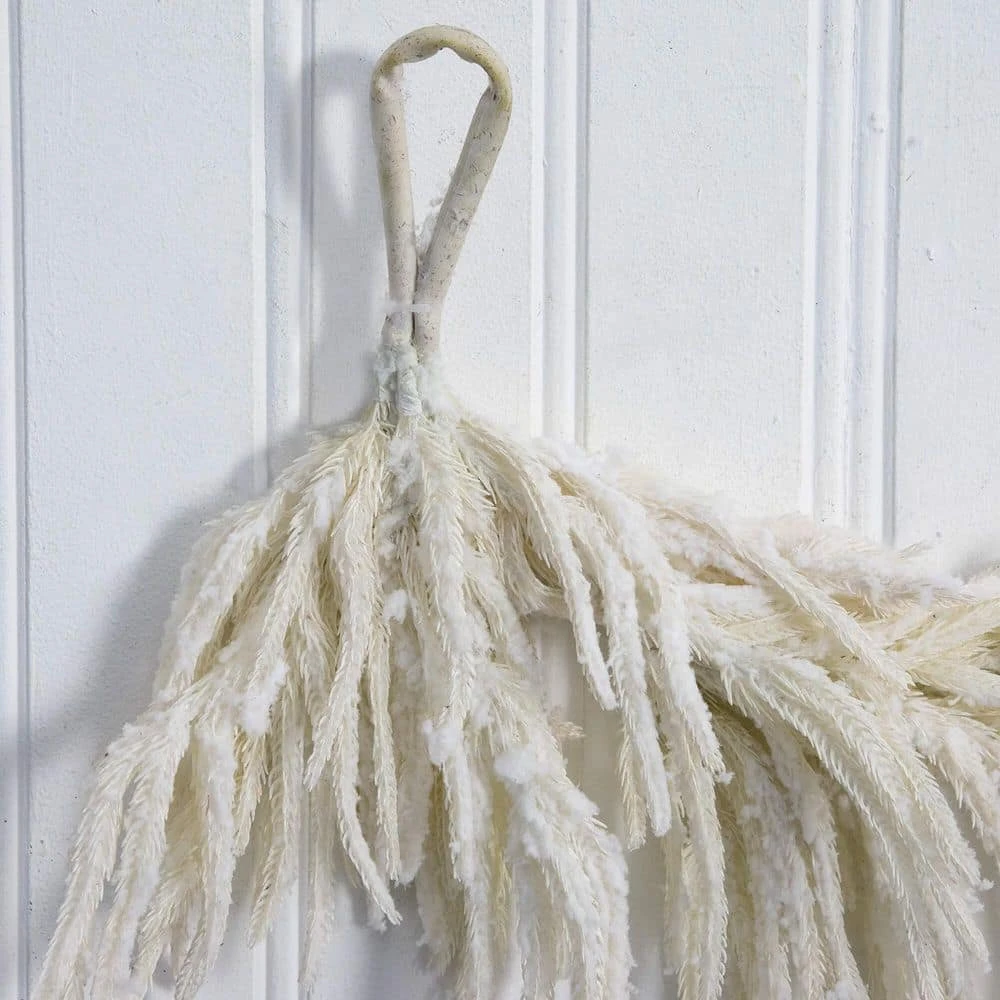 5 Ft. Artificial Real Touch White Norfolk Island Pine Garland With Natural Look 6 5 Ft. Artificial Real Touch White Norfolk Island Pine Garland With Natural Look - Image 4