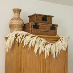 5 Ft. Artificial Real Touch White Norfolk Island Pine Garland With Natural Look 15 5 Ft. Artificial Real Touch White Norfolk Island Pine Garland With Natural Look -Christmas Decor Shop nearly natural christmas garland w1404 31 1000