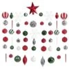 Holiday Deluxe 3.0 In. Multicolor Shatterproof Assorted Ornaments (100-Pack) -Christmas Decor Shop nearly natural christmas ornament sets d1034 64 1000
