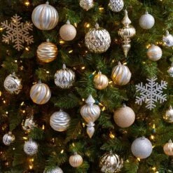 Holiday Deluxe 3.5 In. Multicolor Shatterproof Assorted Ornaments (81-Pack) -Christmas Decor Shop nearly natural christmas ornament sets d1036 31 1000