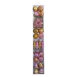 Holiday Deluxe 4.5 In. Multicolor Shatterproof Assorted Ornaments (70-Pack) -Christmas Decor Shop nearly natural christmas ornament sets d1044 1f 1000