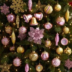 Holiday Deluxe 4.5 In. Multicolor Shatterproof Assorted Ornaments (70-Pack) -Christmas Decor Shop nearly natural christmas ornament sets d1044 31 1000