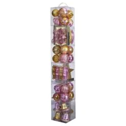 Holiday Deluxe 4.5 In. Multicolor Shatterproof Assorted Ornaments (70-Pack) -Christmas Decor Shop nearly natural christmas ornament sets d1044 e1 1000