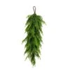 3 Ft. Artificial Real Touch Norfolk Island Pine Teardrop With Natural Look -Christmas Decor Shop nearly natural christmas swag w1400 64 1000
