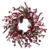 24 In. Frosted Cypress Artificial Wreath With Berries And Pine Cones 1 24 In. Frosted Cypress Artificial Wreath With Berries And Pine Cones -Christmas Decor Shop nearly natural christmas wreaths 4481 64 1000