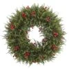 20in. Cedar Berry Artificial Wreath -Christmas Decor Shop nearly natural christmas wreaths 4891 64 1000