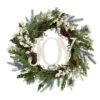 24 In. Unlit Christmas Joy Greenery Holiday Artificial Wreath -Christmas Decor Shop nearly natural christmas wreaths w1263 64 1000
