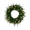 24 In. Pre-Lit Luxembourg Pine Artificial Christmas Wreath With 35-Multicolored Traditional Bulb LED Lights -Christmas Decor Shop nearly natural christmas wreaths w1383 64 1000