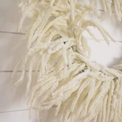 24 In. Artificial Real Touch White Norfolk Island Pine Wreath With Natural Look -Christmas Decor Shop nearly natural christmas wreaths w1403 e1 1000