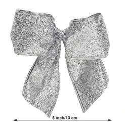 New Traditions 53 In. White Silver Swirl Christmas Tree Topper With 12 Matching Mini Bows -Christmas Decor Shop new traditions simplify your holiday christmas tree toppers 49995104dd 4f 1000