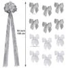 New Traditions 53 In. White Silver Swirl Christmas Tree Topper With 12 Matching Mini Bows -Christmas Decor Shop new traditions simplify your holiday christmas tree toppers 49995104dd 64 1000