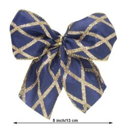 New Traditions 53 In. Blue Silver Diamond Christmas Tree Topper With 12 Matching Mini Bows -Christmas Decor Shop new traditions simplify your holiday christmas tree toppers 49995107dd 1f 1000